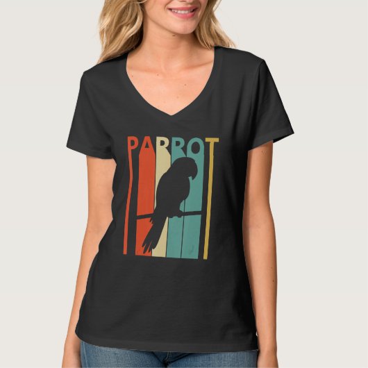 Cute Parrot Animal T-shirt (Voorkant)