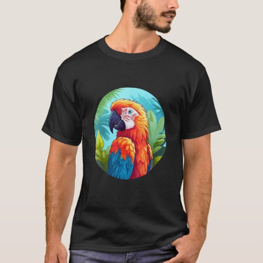 Cute Parrot Bird Parrot Motif Birds Parrot 1 T-shirt (Voorkant)