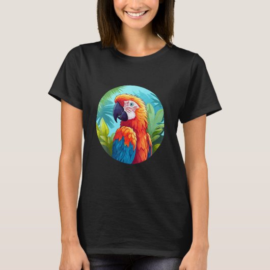Cute Parrot Bird Parrot Motif Birds Parrot 1 T-shirt (Voorkant)