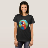 Cute Parrot Bird Parrot Motif Birds Parrot 1 T-shirt (Voorkant volledig)
