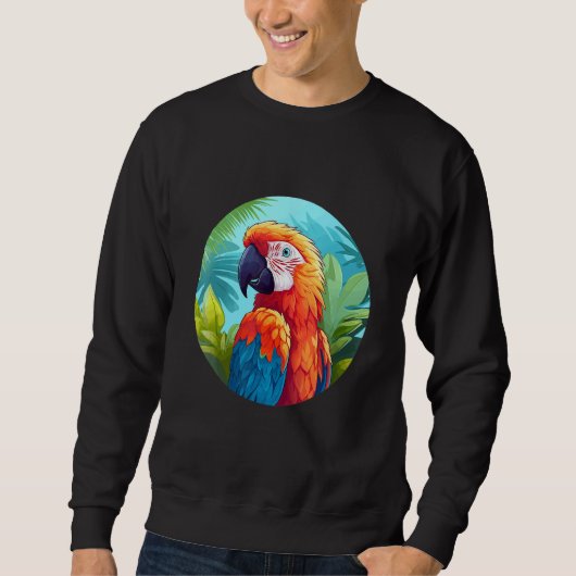 Cute Parrot Bird Parrot Motif Birds Parrot 1 Trui (Voorkant)