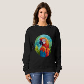 Cute Parrot Bird Parrot Motif Birds Parrot 1 Trui (Voorkant volledig)