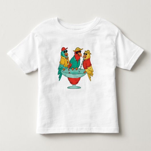 Cute Parrot Design T-Shirt (Voorkant)