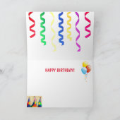 Cute Parrot Fest Birthday Kaart (Binnen)