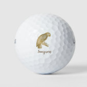 Cute Parrot Golfballen (Voorkant)
