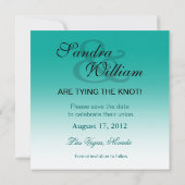 Cute Parrot Tortelduifjes Tropical Save the Date (Achterkant)