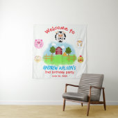 Cute Party Animals Rustic Farm Ready to Play Balls Wandkleed (In situ)