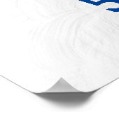 Cute Party Astronaut Birthday Welkom Poster (Hoek)