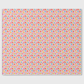 Cute Party Balloon Girly Birthday Pattern Wrappin Cadeaupapier (Vlak)