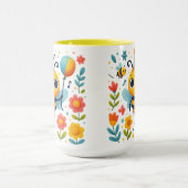 Cute Party Bee Ceramic Mug Mok (Midden)