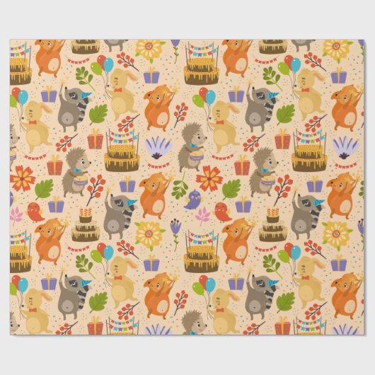 Cute Party-criteria Cadeaupapier (Vlak)