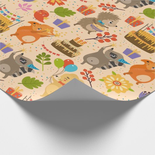 Cute Party-criteria Cadeaupapier (Hoek)