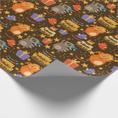 Cute Party Critters Cadeaupapier (Hoek)