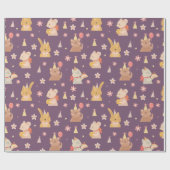 Cute Party Critters Cadeaupapier (Vlak)