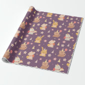 Cute Party Critters Cadeaupapier (Uitgerold)