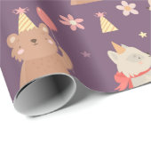 Cute Party Critters Cadeaupapier (Rol Hoek)