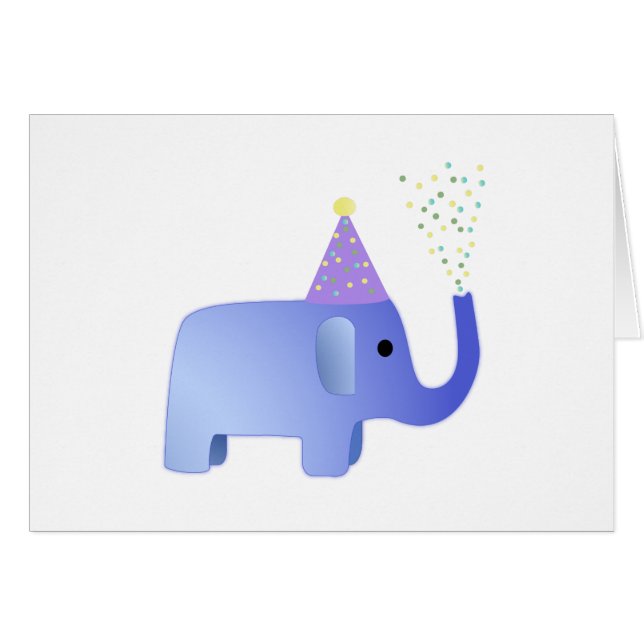 Cute Party Elephant (Voorkant Horizontaal)