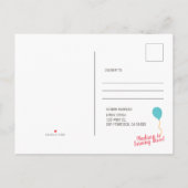 Cute Party Llama en Balloon Birthday Invitation Uitnodiging Briefkaart (Achterkant)