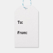 Cute Party Penguin Cadeaulabel (Achterkant)