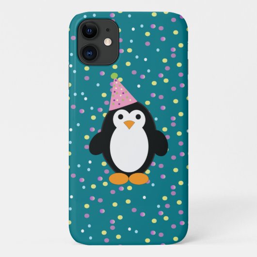 Cute Party Penguin Case-Mate iPhone Case (Achterkant)