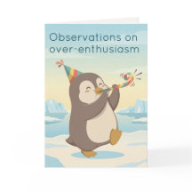 Cute Party Penguin | Dry Humour Custom Birthday