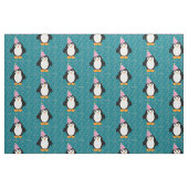 Cute Party Penguin Stof (Fat Quarter)