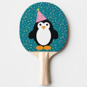 Cute Party Penguin Tafeltennisbatje (Voorkant)