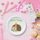 Cute Party Time Hedegel Papieren Bordje (Feest)