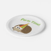 Cute Party Time Hedegel Papieren Bordje (Gekanteld)