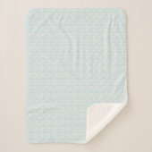 Cute Pasen Blauwe Stip Sherpa Dekbed Deken (Voorkant)