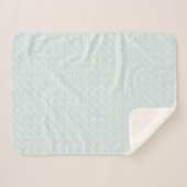 Cute Pasen Blauwe Stip Sherpa Dekbed Deken (Voorkant (horizontaal))