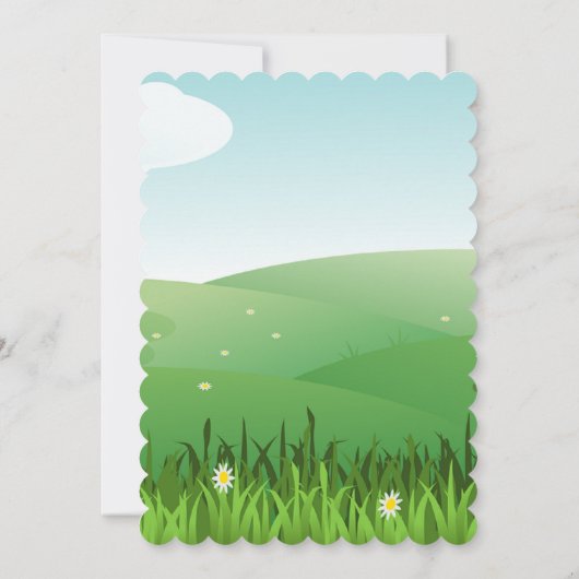 Cute Pasen brunch en eierjacht uitnodiging (Achterkant)