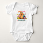 Cute Pasen Capybara Eieren Konijn Romper (Voorkant)