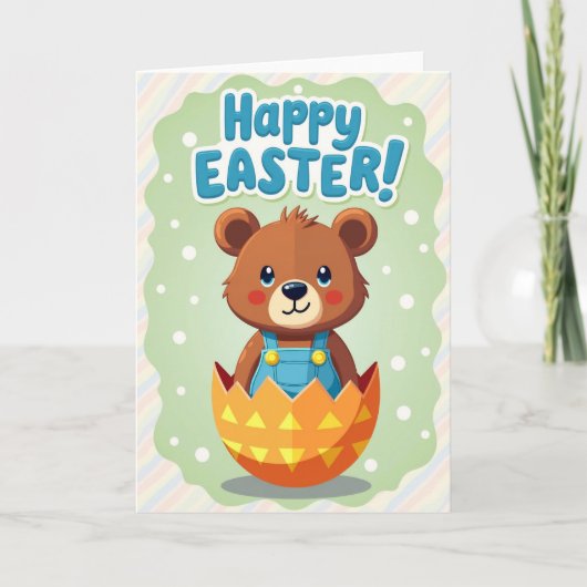 Cute Pasen Creatuur Kaart (Voorkant)