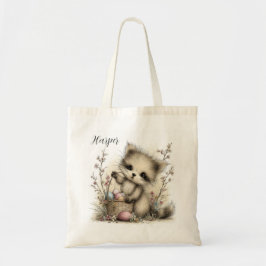 Cute Pasen Eekhoorn Illustratie Tote Bag