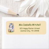 Cute Pasen Eenhoorn - Retouradres Label (Insitu)