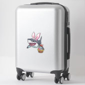 Cute Pasen Haaien Konijnenoren Mand Eieren Happy P Sticker (Koffer)