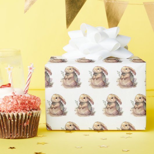 Cute Pasen Konijn Cadeaupapier (Verjaardagsfeest)