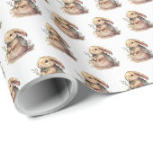 Cute Pasen Konijn Cadeaupapier (Rol Hoek)