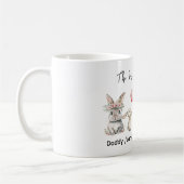 Cute Pasen Konijn Familie Plaque – Gepersonaliseer Koffiemok (Links)