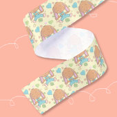 Cute Pasen Konijn Lichtgele Lint