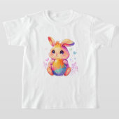 Cute Pasen Konijn meisje t-shirt – Schattige Paste (Laagn)