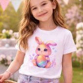 Cute Pasen Konijn meisje t-shirt – Schattige Paste