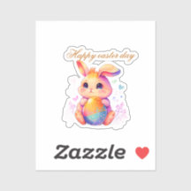 Cute Pasen Konijn Sticker – Kawaii Pastel Konijn L