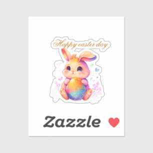 Cute Pasen Konijn Sticker – Kawaii Pastel Konijn L