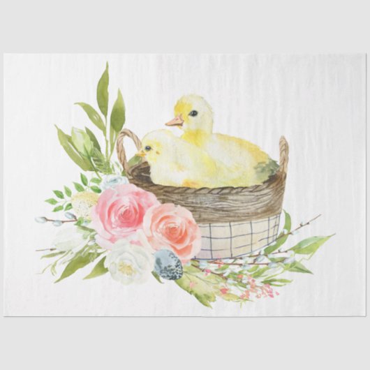 Cute Pasen Serie Design 11 Tissuepapier (Voorkant)