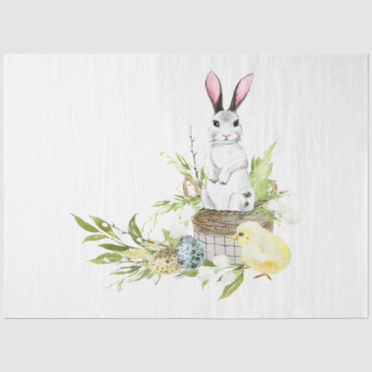 Cute Pasen Serie Design 6 Tissuepapier (Voorkant)