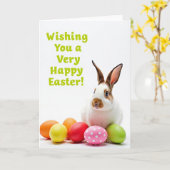 Cute Pasen Vriend Vakantietekaart Kaart (Gele Bloem)