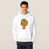 Cute Pasta Polo Character Holding Flowers T-Shirt (Voorkant volledig)