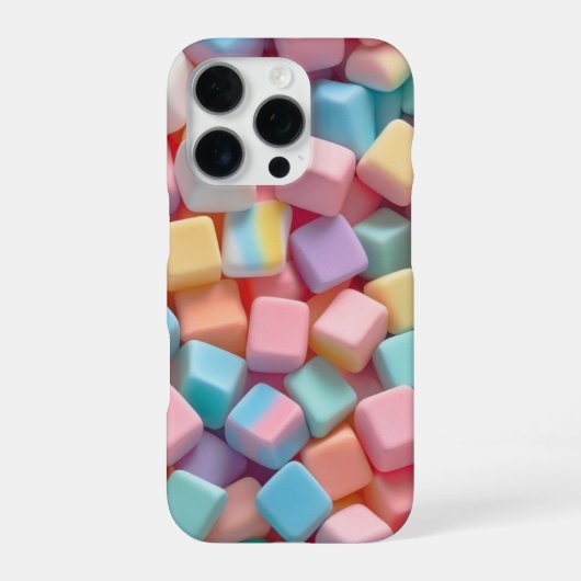 Cute Pastel Abstract Blocks Phone Sticker iPhone Hoesje (Achterkant)
